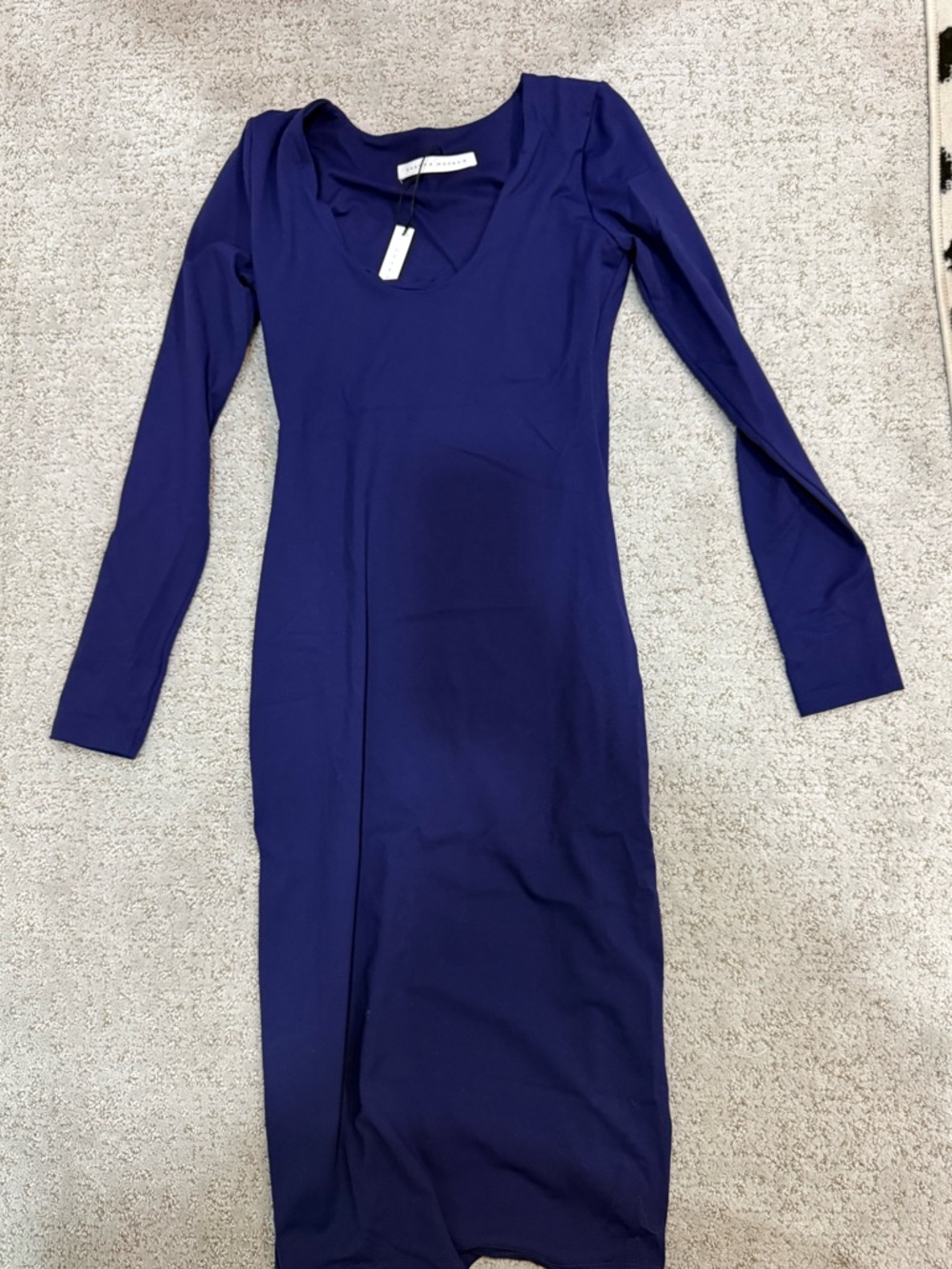 Susana Monaco Long Sleeve Bodycon Dress in Navy